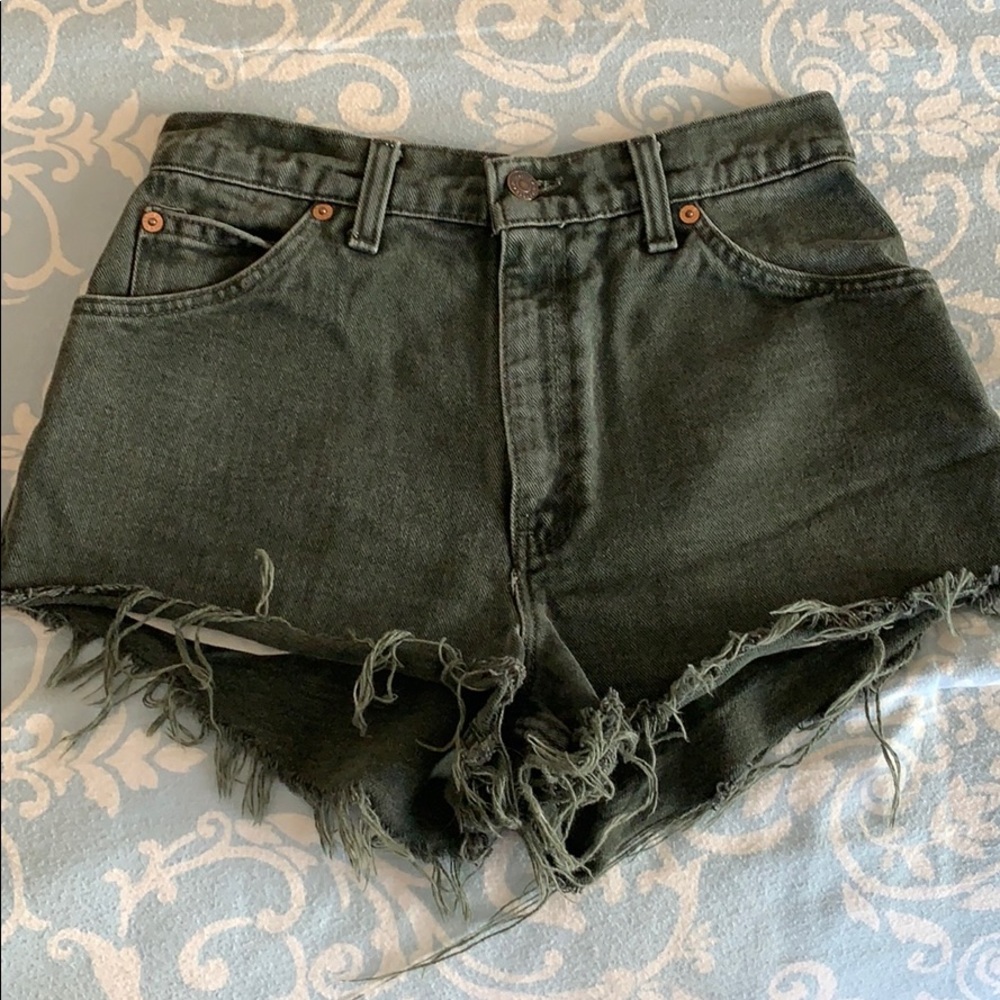 Levi’s distressed shorts
